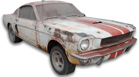 old rusty car
