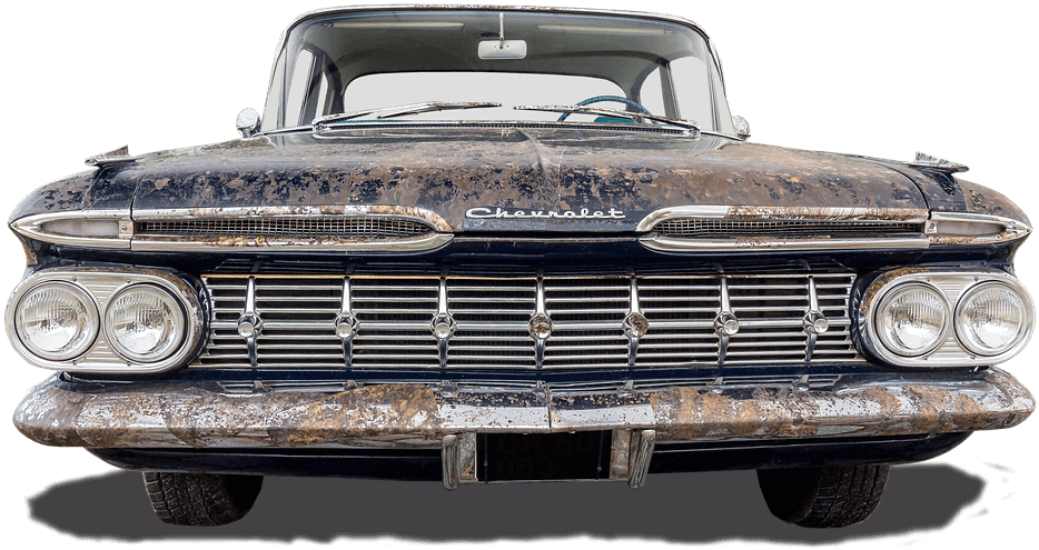 Older Chevrolet with rust